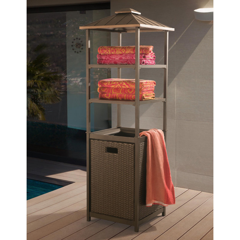 Sunjoy Mammoth Wicker Towel Valet & Reviews Wayfair.ca